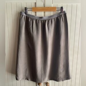 silky knee length skirt